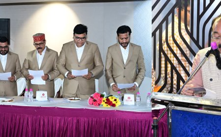 उप मुख्यमंत्री अरुण साव ने दिलाई शपथ, नई ऊर्जा के साथ आगे बढ़ेगा प्रेस क्लब बिलासपुर