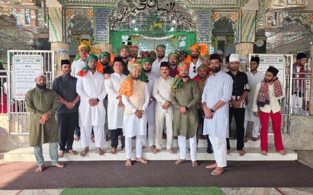 मुख्यमंत्री विष्णु देव साय के जन्मदिवस पर लूथरा शरीफ दरगाह में चादरपोशी, अमन-चैन की दुआ