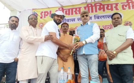 श्रीवास प्रीमियर लीग का शुभारंभ सामाजिक एकता में खेलों की भूमिका अहम — त्रिलोक चंद्र श्रीवास