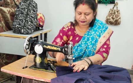 टेलरिंग के व्यवसाय में पूजा देवांगन को मिला मजबूत आधार