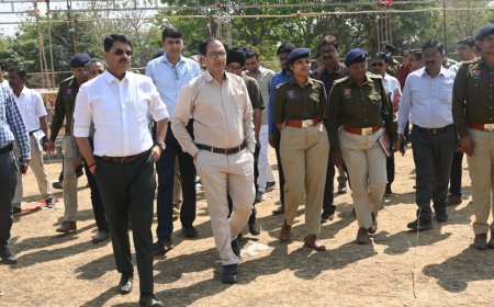 रहंगी में मुख्यमंत्री के आगमन की तैयारियां तेज...कलेक्टर-एसएसपी ने किया स्थल निरीक्षण