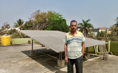 प्रधानमंत्री सूर्यघर योजना से साकार हो रहा ऊर्जा आत्मनिर्भरता का संकल्प...हीरा राम साहू के घर आई बचत और उजाले की नई किरण