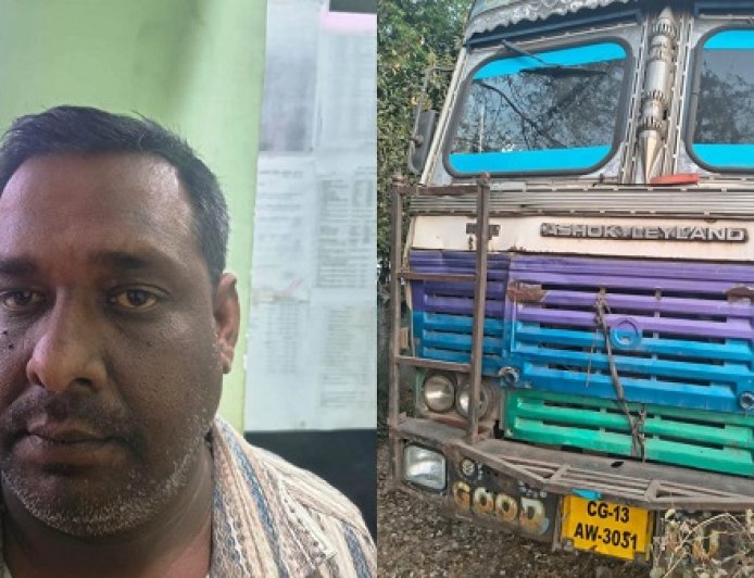 Raigarh News: रायगढ़ पुलिस का बड़ा खुलासा : फर्जी नंबर प्लेट लगाकर धान परिवहन करने वाला ट्रक मालिक बेनकाब,रोड टैक्स बचाने के लिए दूसरे वाहन का रजिस्ट्रेशन नंबर उपयोग कर किया जा रहा था परिवहन