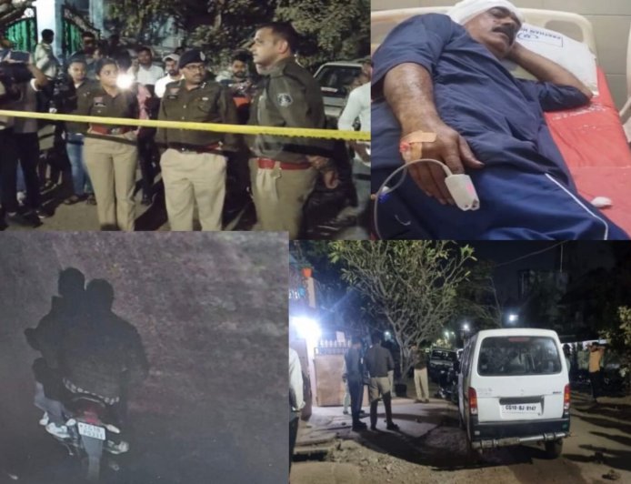 बिलासपुर राजकिशोर नगर में नकाबपोश बदमाशों ने ज्वेलरी कारोबारी पर जानलेवा हमला...सिर पर वार कर बैग लूटा फायरिंग की कोशिश,बाइक-वैन छोड़कर भागे लूटेरे...CCTV खंगाल रही पुलिस