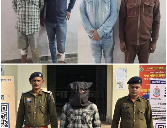 राजकिशोर नगर लूट कांड का पर्दाफाश 24 घंटे में 5 आरोपी गिरफ्तार, करोड़ों के जेवर बरामद