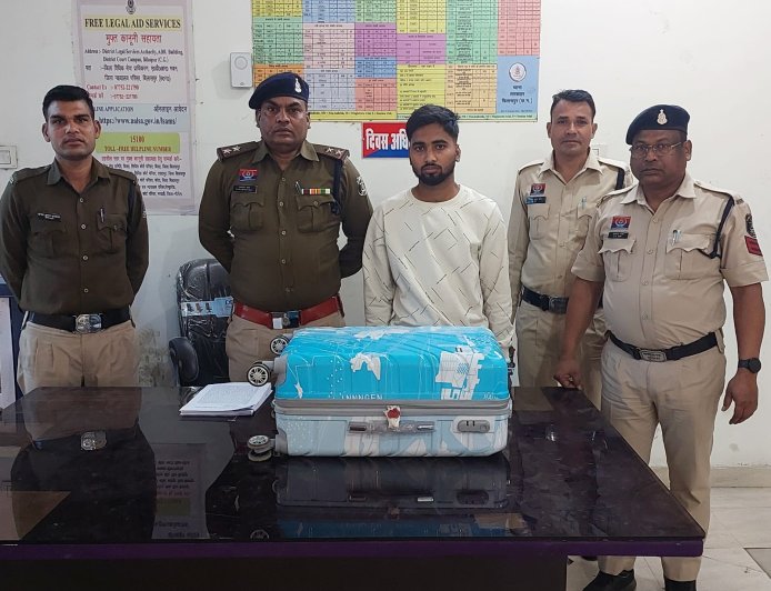 तारबाहर पुलिस ने 10.594 किलो गांजा के साथ आरोपी को दबोचा, ओडिशा से बिक्री के लिए आया था