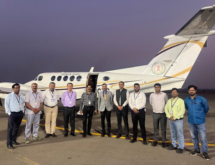 बिलासा देवी केवट एयरपोर्ट पर पहली बार नाइट लैंडिंग ट्रायल सफल हवाई सेवाओं के विस्तार की दिशा में ऐतिहासिक कदम