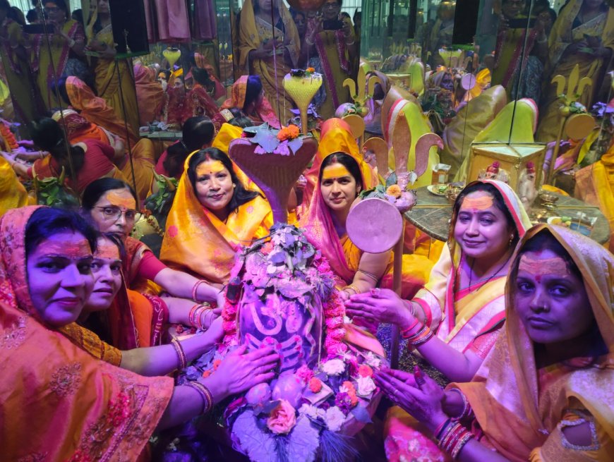 महिला कल्याण समाज इंदिरा विहार (SECL) द्वारा रुद्राभिषेक, हवन–आरती एवं भंडारे का आयोजन