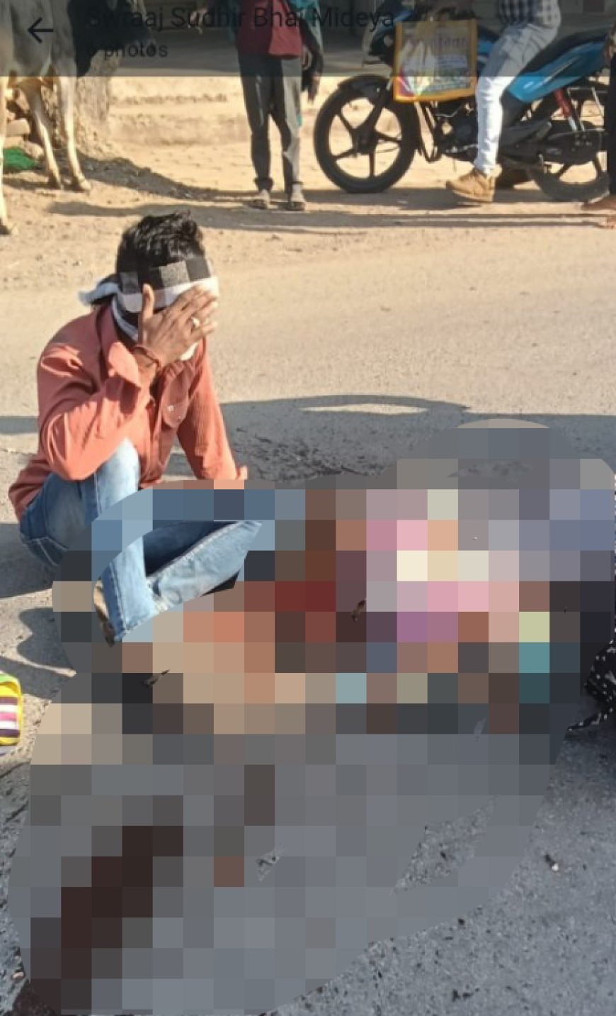 तेज रफ्तार ट्रक ने बाइक को रौंदा, महिला और 6 माह के मासूम की मौत