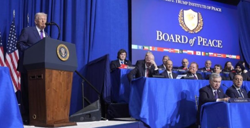 गाजा के लिए धन और सैनिकों के साथ ट्रंप के 'शांति बोर्ड' का उद्घाटन हुआ।