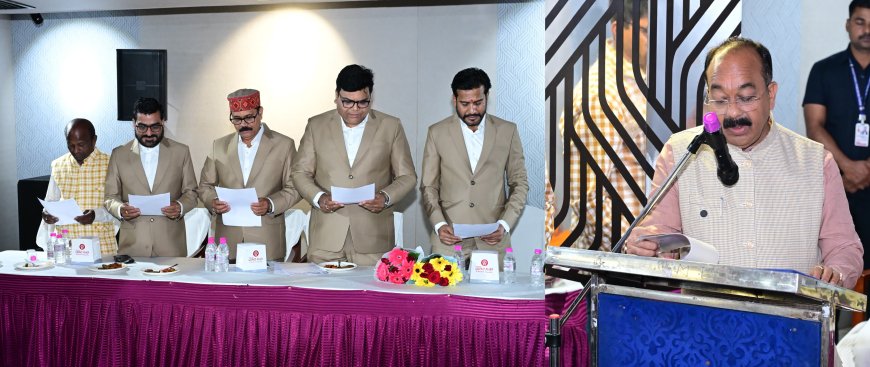 उप मुख्यमंत्री अरुण साव ने दिलाई शपथ, नई ऊर्जा के साथ आगे बढ़ेगा प्रेस क्लब बिलासपुर