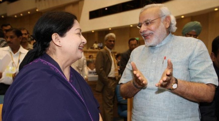 प्रधानमंत्री मोदी ने जयललिता की 78वीं जयंती पर उन्हें श्रद्धांजलि अर्पित की।