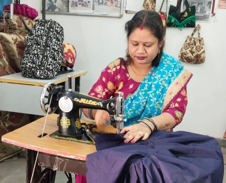 टेलरिंग के व्यवसाय में पूजा देवांगन को मिला मजबूत आधार