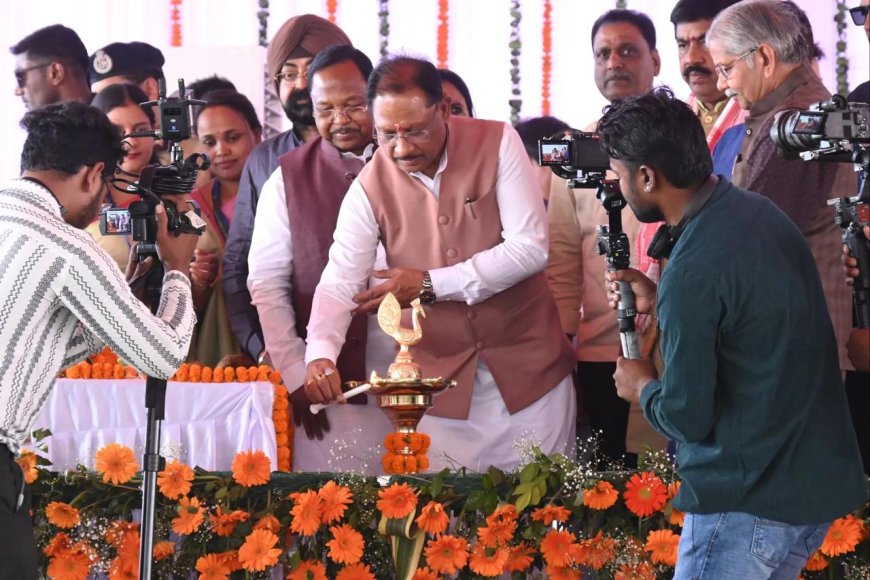 विष्णु देव साय ने बिल्हा किसान सम्मेलन से 24.28 लाख किसानों को 10 हजार करोड़ से अधिक की राशि की ऑनलाइन सौगात दी