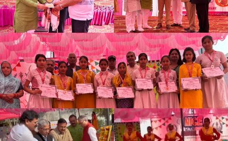 नाइस पब्लिक स्कूल साकरौद में धूमधाम के साथ मनाया गया वार्षिकोत्सव