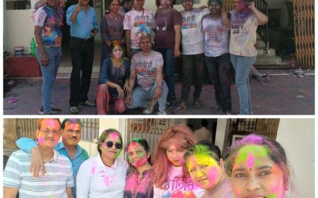 महिला थाने में रंगों का जश्न: महिला पुलिसकर्मी रंग और संगीत में झूमीं