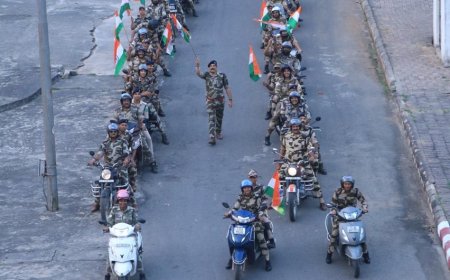 सीआईएसएफ दिवस सप्ताह पर एनटीपीसी सीपत में तिरंगा रैली, देशभक्ति और राष्ट्रीय एकता का दिया संदेश