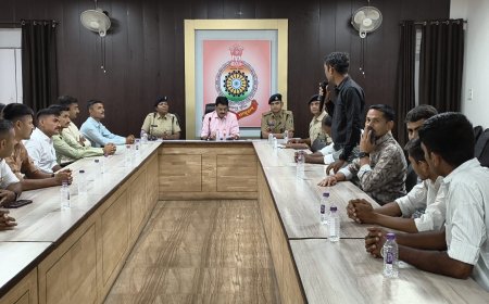 एक भारत श्रेष्ठ भारत के तहत बिलासपुर पहुंची गुजरात पुलिस की टीम,20 दिन तक करेंगे पुलिसिंग का अध्ययन