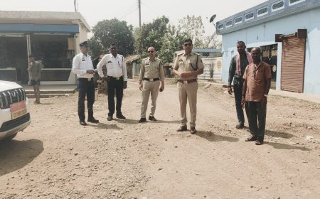 सड़क हादसों पर रोक के लिए सक्रिय यातायात पुलिस, बिलासपुर में ब्लैक स्पॉट का किया निरीक्षण