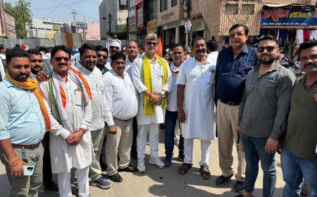 भाजपा कार्यालय घेराव में शामिल हुए वरिष्ठ कांग्रेस नेता त्रिलोक चंद्र श्रीवास, अफीम खेती और नशे के खिलाफ कड़ी कार्रवाई की मांग