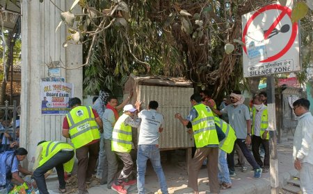 सत्यम चौक से भारतीय नगर चौक तक चला अतिक्रमण हटाओ अभियान ठेले जब्त दुकानदारों ने जताया विरोध