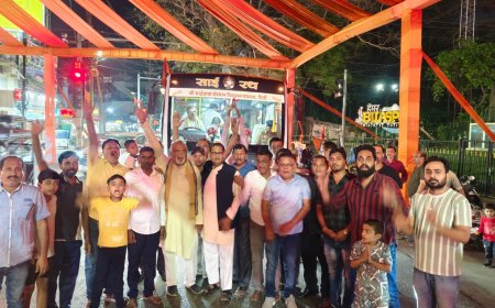 साईं बाबा चरण पादुका शोभा यात्रा: बिलासपुर में भक्तिमय माहौल, रविंद्र सिंह ठाकुर समेत कई गणमान्य रहे उपस्थित