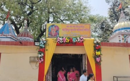 चैत्र नवरात्रि त्रिपुर सुंदरी मंदिर में विशेष सजावट, 1100 ज्योति कलश स्थापित   घटस्थापना के साथ शुरू हुई आराधना भक्तों की सुविधा के लिए खास इंतजाम
