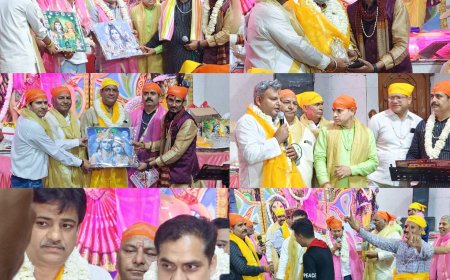 श्री हरिनाम भजन संध्या समिति बड़ौत ने धूमधाम के साथ मनाया 10 वां वार्षिकोत्सव