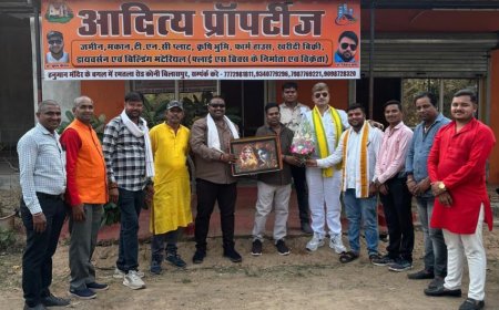 कांग्रेस नेता त्रिलोक श्रीवास ने किया ‘आदित्य प्रॉपर्टीज़’ का उद्घाटन