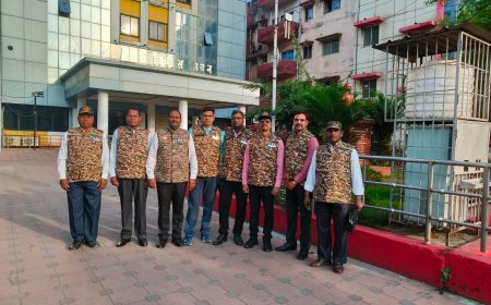 नेहरू चौक में पूर्व सीआरपीएफ जवानों ने विधायक रामकुमार टोप्पो का किया स्वागत