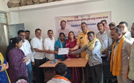 सीपत में 3376 हितग्राहियों को मिला भूमिहीन कृषि मजदूर योजना का लाभ