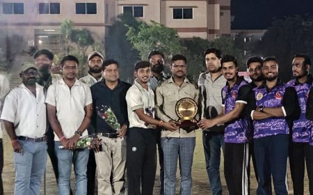 विधि खेल महोत्सव 2026 रात्रिकालीन क्रिकेट टूर्नामेंट का फाइनल आज, गुरु घासीदास यूनिवर्सिटी बनाम कौशलेंद्र राव लॉ कॉलेज आमने-सामने