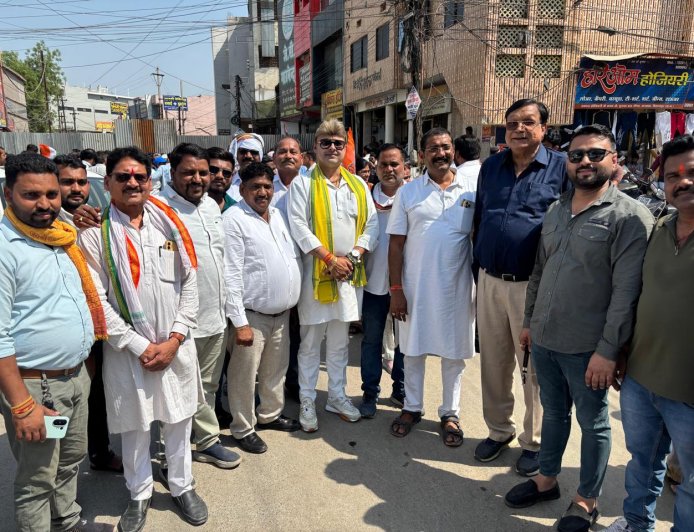 भाजपा कार्यालय घेराव में शामिल हुए वरिष्ठ कांग्रेस नेता त्रिलोक चंद्र श्रीवास, अफीम खेती और नशे के खिलाफ कड़ी कार्रवाई की मांग