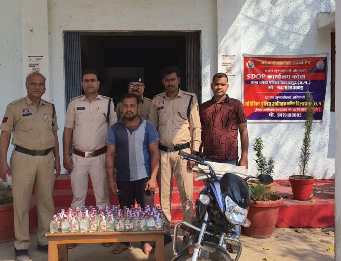 नवपदस्थ थाना प्रभारी के नेतृत्व में कार्रवाई,02 आरोपी गिरफ्तार