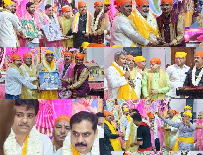 श्री हरिनाम भजन संध्या समिति बड़ौत ने धूमधाम के साथ मनाया 10 वां वार्षिकोत्सव