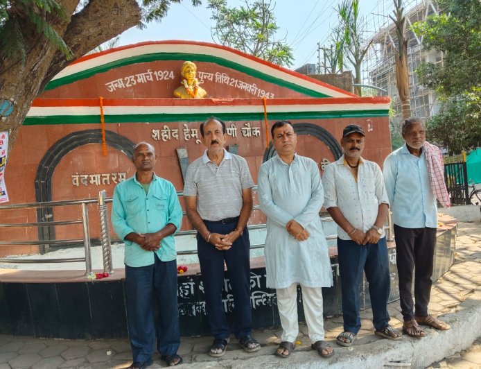 शहीद हेमू कालाणी की 103वीं जयंती सिंधी समाज द्वारा श्रद्धापूर्वक मनाई गई