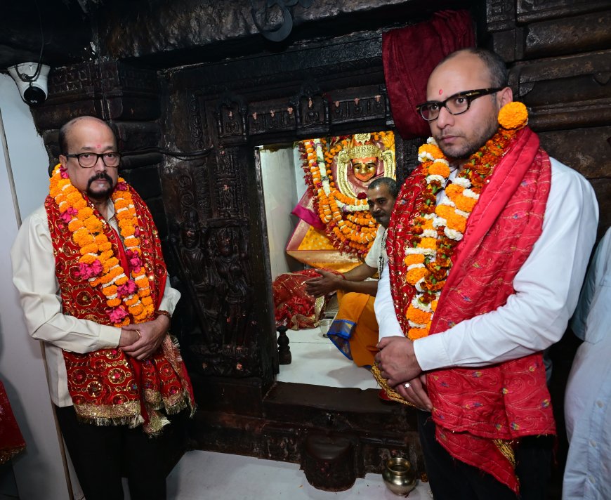 राज्यपाल रमेन डेका ने रतनपुर में माँ महामाया के दर्शन कर लिया आशीर्वाद