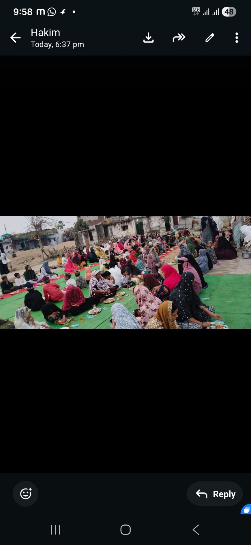 अठारह वें रोज़ के मौके पर रतनपुर, करैहा, पारा के मुस्लिम महिलाओं के द्वारा रोगे इफ्तार का पार्टी रखा गया