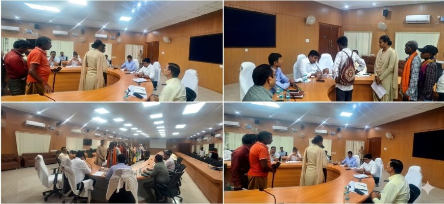 जनदर्शन में 100 आवेदन हुए प्राप्त, कलेक्टर ने त्वरित समाधान के दिए निर्देश