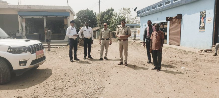 सड़क हादसों पर रोक के लिए सक्रिय यातायात पुलिस, बिलासपुर में ब्लैक स्पॉट का किया निरीक्षण