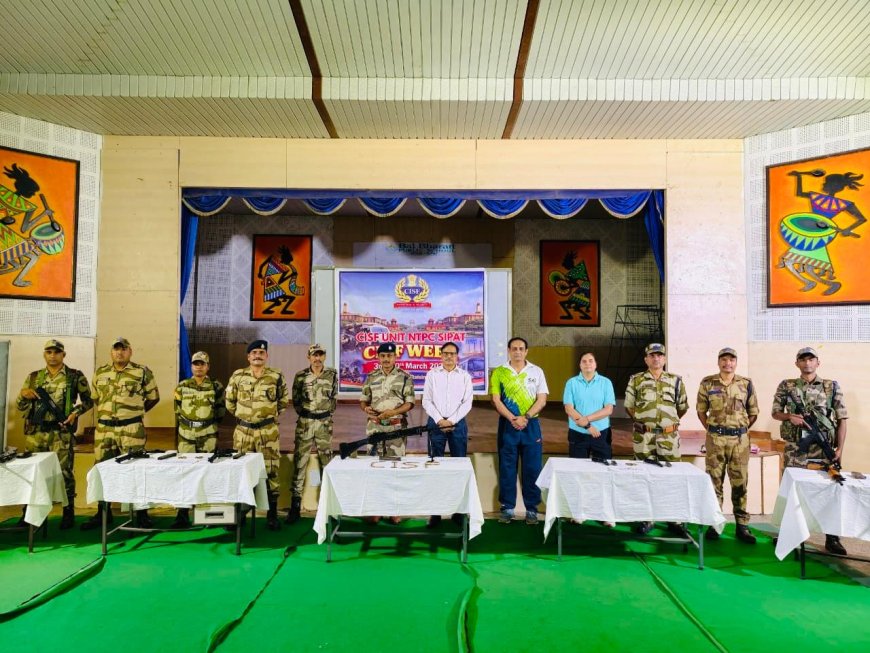 NTPC सीपत में CISF सुरक्षा सप्ताह का समापन, भव्य परेड और कई जागरूकता कार्यक्रम आयोजित
