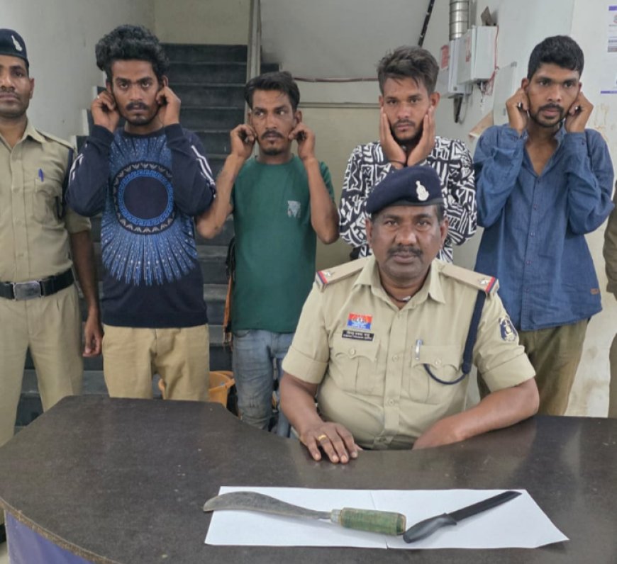 महाराणा प्रताप चौक व तालापारा में चाकू दिखाकर लोगों को डराने वाले दो आरोपी पकड़ाएं,दो पर प्रतिबंधात्मक कार्रवाई