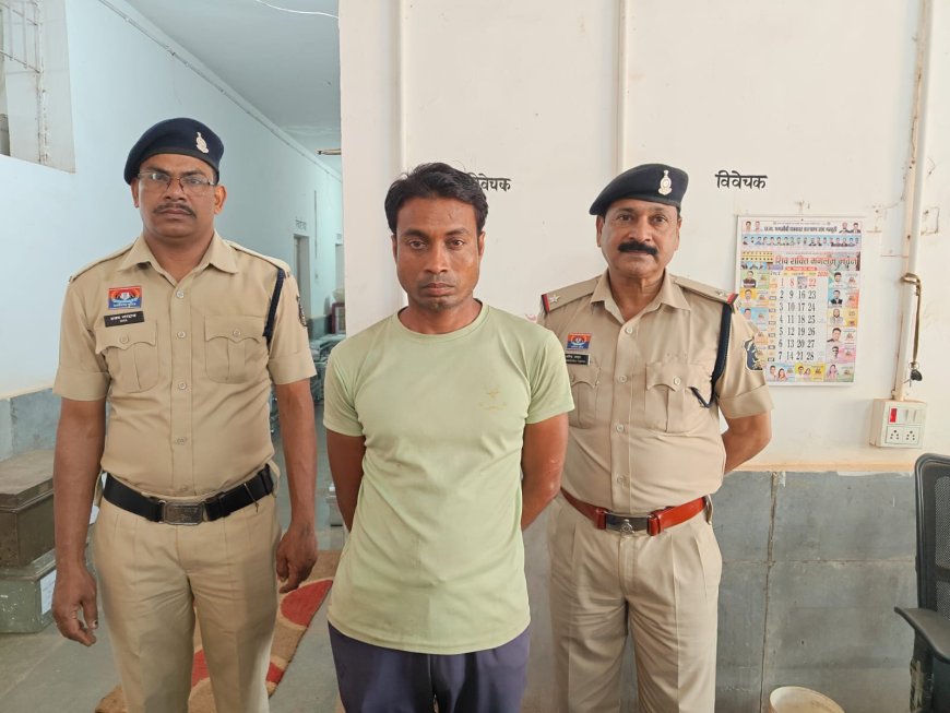 छेड़खानी करने वाला आरोपी गिरफ्तार, सीपत पुलिस की त्वरित कार्रवाई — भेजा गया जेल