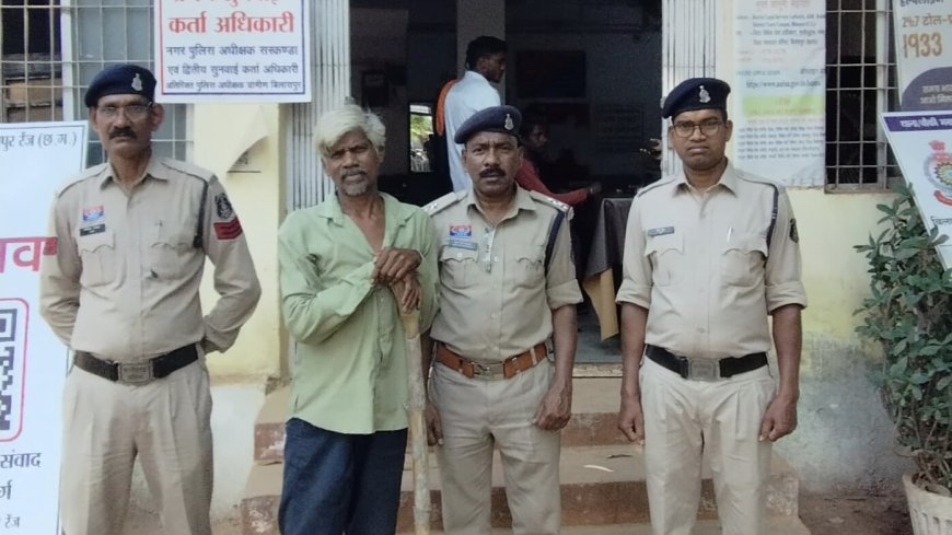 सीपत पुलिस ने 24 घंटे में सुलझाई हत्या की गुत्थी आरोपी गिरफ्तार