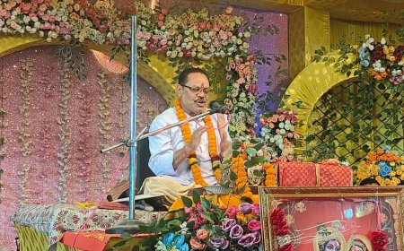 परीक्षित को मां के गर्भ में ही भगवान के हुए दर्शन: शर्मा