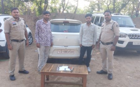 रतनपुर पुलिस की कार्रवाई चाकू और कट्टा लेकर लोगों को डराने वाले दो आरोपी गिरफ्तार, जेल भेजे गए