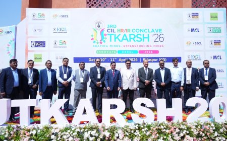 एसईसीएल की मेजबानी में तीसरे कोल इंडिया एचआर/आईआर कॉन्क्लेव ‘उत्कर्ष 2026’ का उद्घाटन संपन्न,दो दिवसीय कॉन्क्लेव में जुटे हैं कोल इंडिया एवं अनुषंगी कंपनियों के एचआर अधिकारी, एचआर/आईआर से जुड़े विषयों पर होगा गहन मंथन