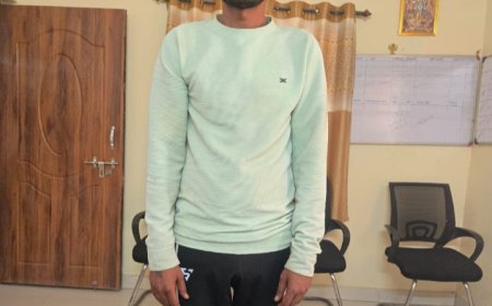 धारदार हथियार लहराकर लोगो को धमकाने वाले युवक को गिरफ्तार,आर्म्स एक्ट में भेजा गया जेल