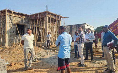 पंचायत सचिव के निलंबन के निर्देश : सीईओ ने विकास कार्यों का लिया जायजा