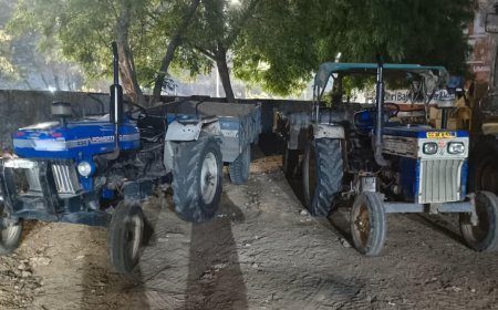 अवैध खनिज उत्खनन पर सख्ती : 2 हाइवा, 1 चैन माउंटेन सहित 6 वाहन जप्त